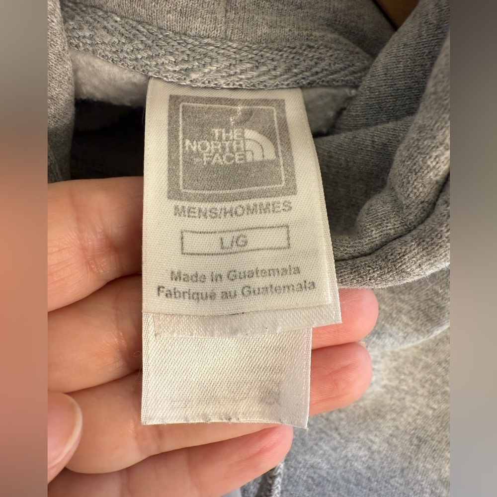 The North Face Grey Hoodie, size large (mens). See description. - Picture 7 of 8